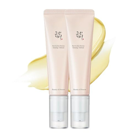 Revive Eye Serum with Retinal Niacinamide (30Ml, 1.01 Fl.Oz.) X 2Ea with Ginseng Essence Water (150Ml, 5.07 Fl.Oz.), Korean Skincare