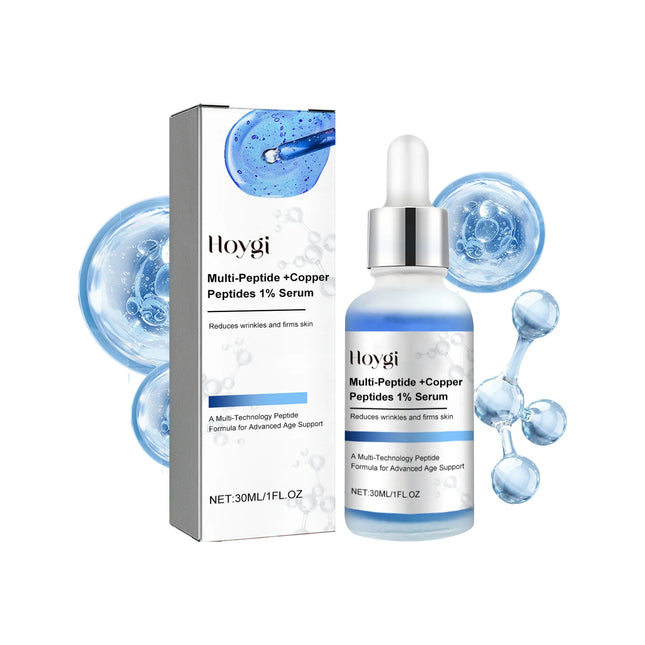 Blue Copper Peptide Serum anti Wrinkle Shrink Pores Skin Care Rejuvenation Hyaluronic Acid Brightening Spot Moisturizing Serum