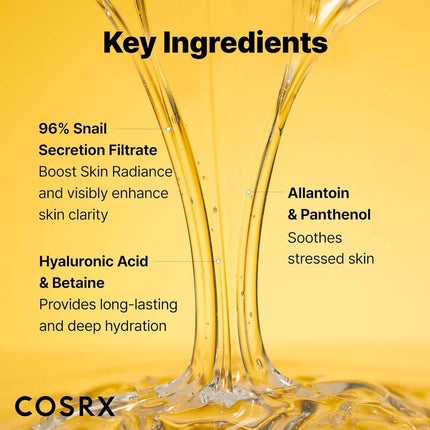 Snail Mucin Essence 96,3% — Reparación e Hidratación Coreana (COSRX)