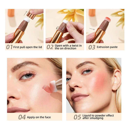 Maquillaje Líquido 3 en 1 con Aplicador Cushion