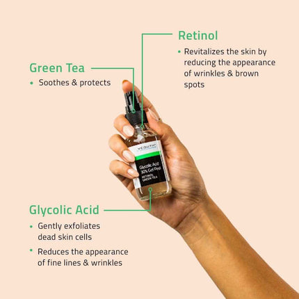 Peeling Facial Ácido Glicólico 30% con Retinol y Té Verde