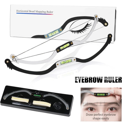 Eyebrow Shaping Kit Microblading Permannet Makeup Bow and Arrow Line Ruler Measuring Brow String Eyebrow Positioning Tool