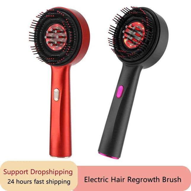 Red Light Scalp Massage Comb con Vibracion y Dispensador