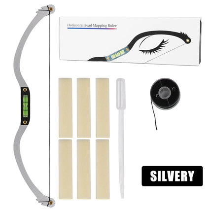 Eyebrow Shaping Kit Microblading Permannet Makeup Bow and Arrow Line Ruler Measuring Brow String Eyebrow Positioning Tool