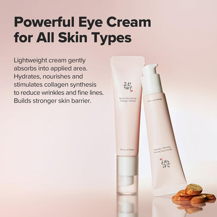 Revive Eye Serum with Retinal Niacinamide (30Ml, 1.01 Fl.Oz.) X 2Ea with Ginseng Essence Water (150Ml, 5.07 Fl.Oz.), Korean Skincare