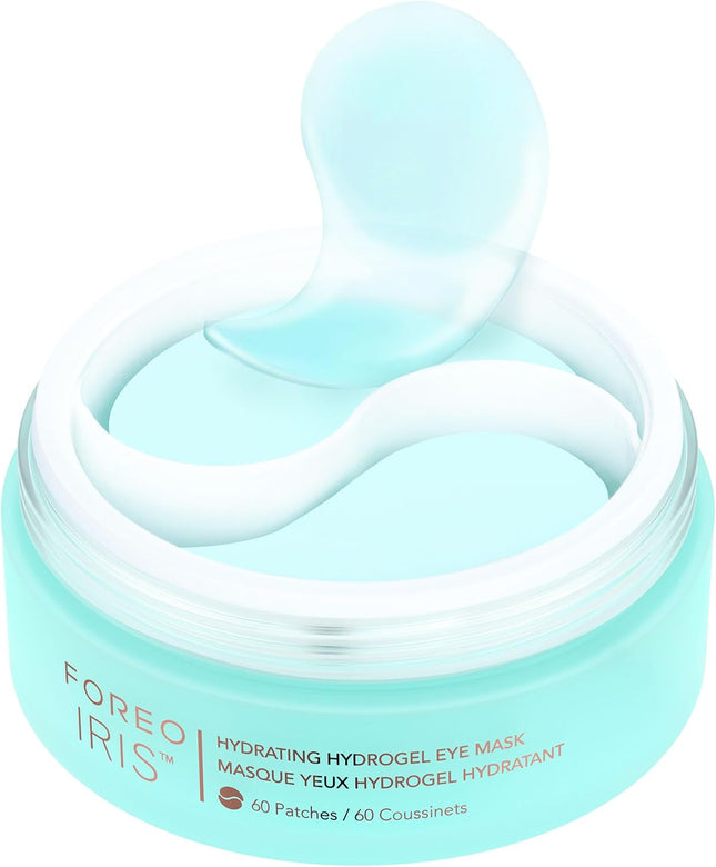 FOREO IRIS Parches Ojos Com Colageno - Contorno De Ojos Antiojeras - Vitamina B, Vitamina C Y Vitamina E - Retinol - Antiojeras Mujer - Hidratante - Vegano - 60 Parches Ojos Bolsas Y Ojeras