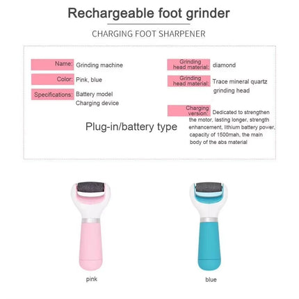 Electric Foot Care Machine Exfoliator Pedicure Tool Foot Grinding File Skin Care Device Foot Care Tool for Dead Skin Removal