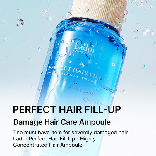 LADOR Perfect Hair Fill up Original 3 Seconds Intensive Keratin Hair Mask Rinse off Treatment for Bleached Frizzy Damaged Dry Perms Dyes Deep Conditioner Protein Self Hair Care Korean