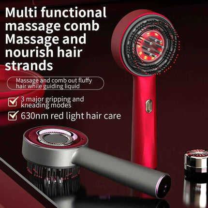 Red Light Scalp Massage Comb con Vibracion y Dispensador