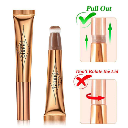 Maquillaje Líquido 3 en 1 con Aplicador Cushion