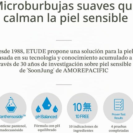 ETUDE Etude House Soonjung Ph 6.5 Limpiador De Látigo 5.1 Fl. Onz. (150Ml) Nuevo 23AD| Limpiador Facial Hidratante De Burbujas Suaves No Comedogénico E Hipoalergénico Para Pieles Sensibles