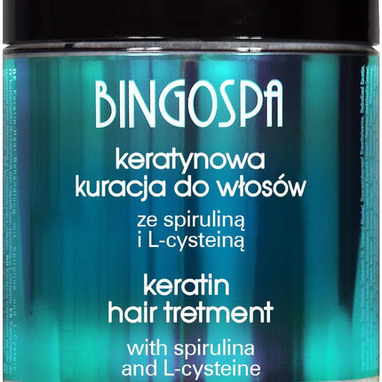 Tratamiento De Queratina Para Cabello Quebradizo, Cabello Dañado Y Puntas Abiertas Con Espirulina Y L-Cisteina - 250 G
