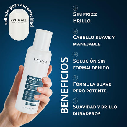 Prohall Keratina Para Alisar El Cabello Sin Formol Alisado Brasileño 120Ml