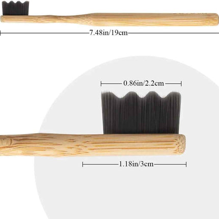 Bamboo Toothbrush Set 4Pcs Cerdas Extra Suaves