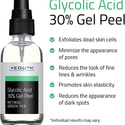 Peeling Facial Ácido Glicólico 30% con Retinol y Té Verde