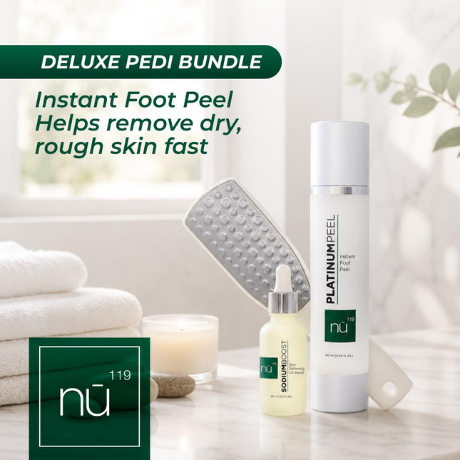 Foot Care Kit for Smooth Feet – 120Ml Foot Exfoliating Spray, Foot Balm & Foot File for Home Pedicure, Foot Care & Exfoliation Routine