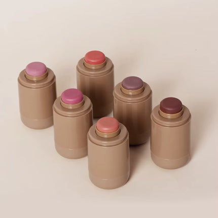 3-In-1Blush Stick Lasting Brightens Facial Cheek Stick Moisturizing Flash Lip Gloss Makeup Lip Gloss Face Rouge