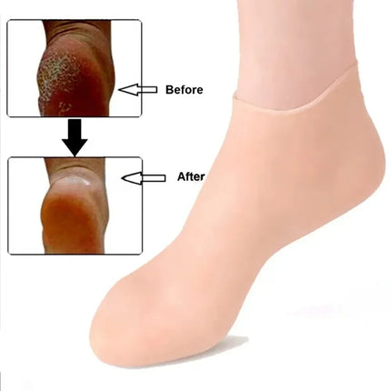 Silicone Foot Care Socks anti Cracking Moisturizing Gel Socks Dead Skin Remover Protector Pain Relief Foot Care Tool