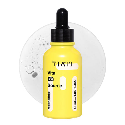 TIAM Vita B3 Source Serum, Niacinamide 10% + Arbutin 2%, Charming Tone Maker Tone-Balancing Treatment for Uneven Skin Tone, Dark Spot Care & Skin Clarity, Lightweight Daily Facial Formula, 1.35 Fl Oz