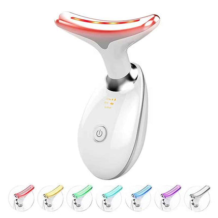 Masajeador Facial y Cuello LED con Microcorrientes EMS