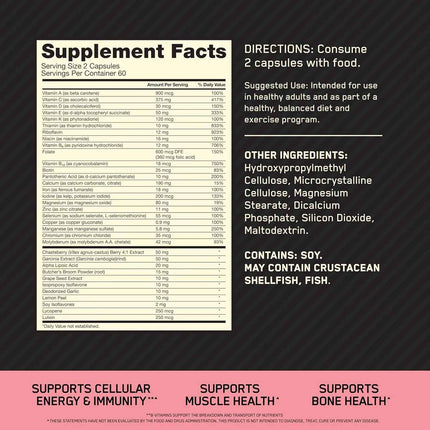 Optimum Nutrition Opti Women Multivitaminico 120 Capsulas