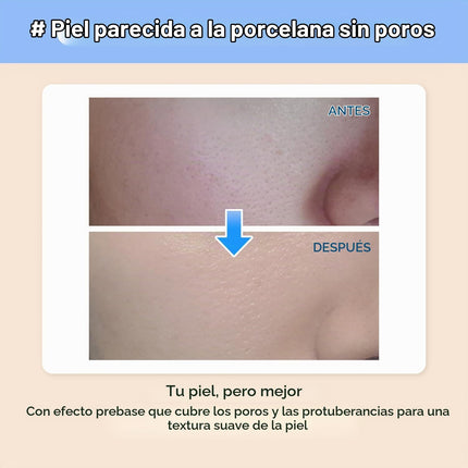 Numbuzin No.3 Porcelain Base-Skip Tone up Beige 1.69Fl Oz/ 50Ml | 3 En 1, Crema Hidratante Con Color, Protector Solar, Polvo, Unifica El Tono De La Piel, Crema Tonificante, Natural