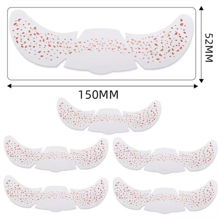 6Pcs Hot Stamping Freckles Makeup Patches Metallic Radiation Golden Silver Fake Freckles Temporary Tattoo Stickers Face Makeup