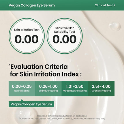 Suero Vegano De Colágeno Para Ojos K Beauty Triple Ácido Hialurónico Y Suero De Colágeno Peptídico Que Mejora La Elasticidad De La Piel 0.33 Fl. Oz.