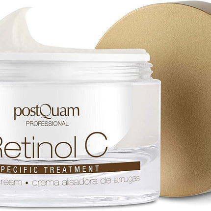 Postquam Retinol C | Crema Antirughe Con Retinolo E Vitamina C - Crema Antietà per Donne - 50Ml