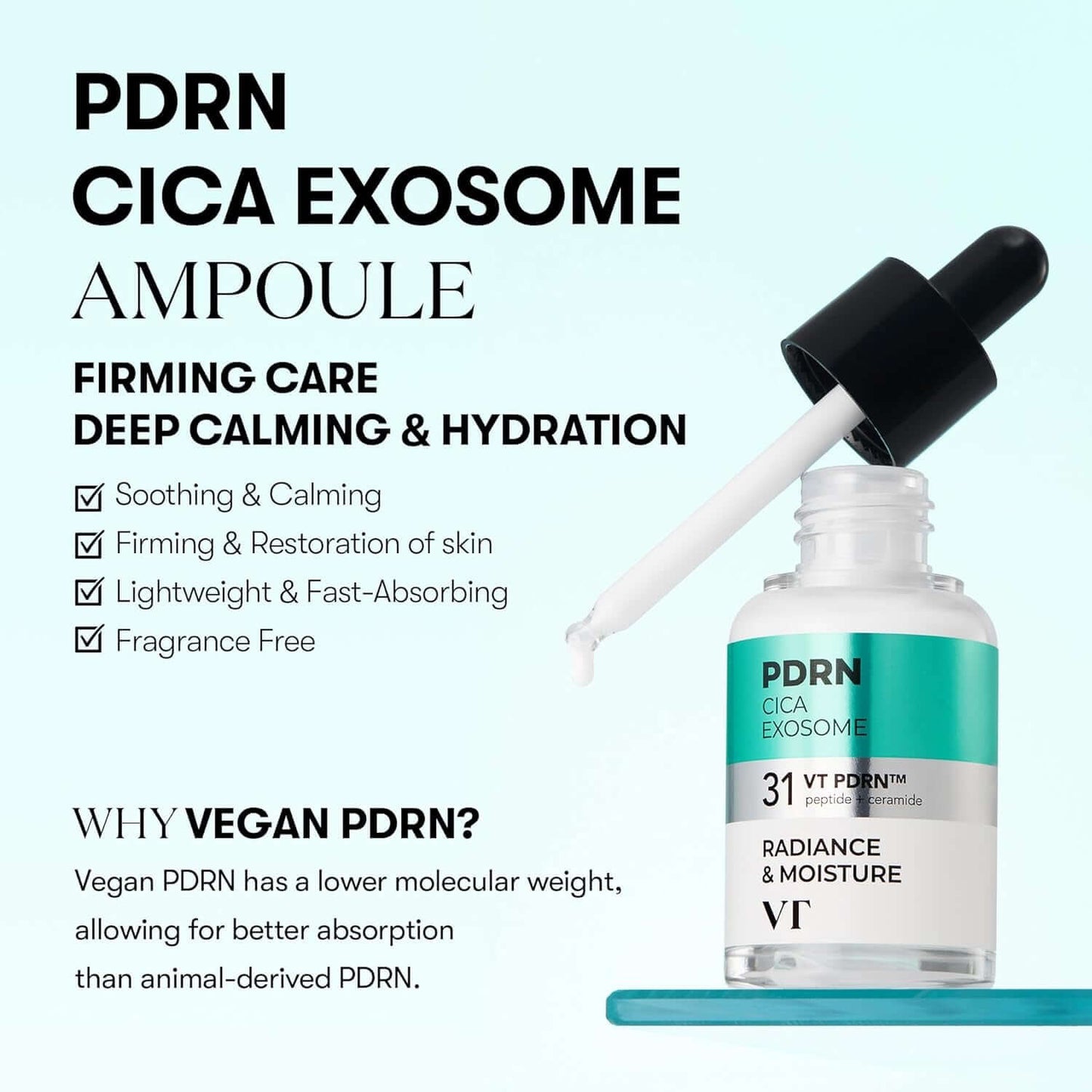 Ampolla Exosome + PDRN + Cica — Firmeza y Restauración (VT Cosmetics)
