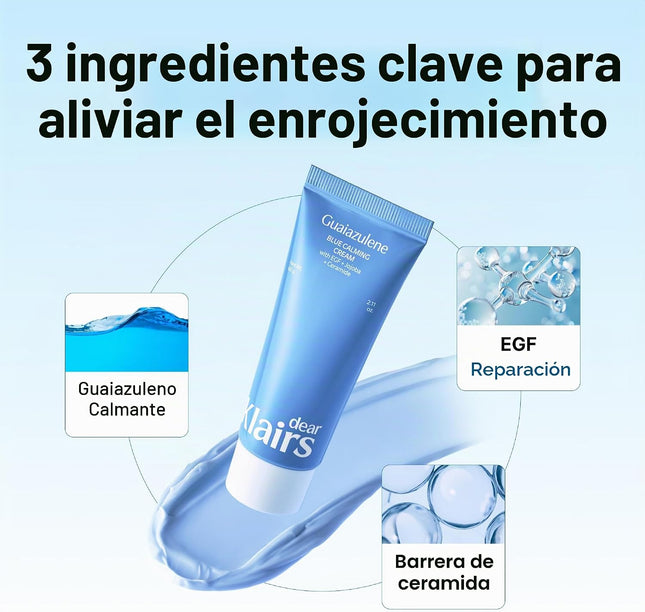 Dearklairs Crema Calmante Azul Medianoche, Para Pieles Grasas, Problemáticas Y Sensibles, Calma Y Calma Rápidamente La Sensibilidad (2 Onzas (Paquete De 1))