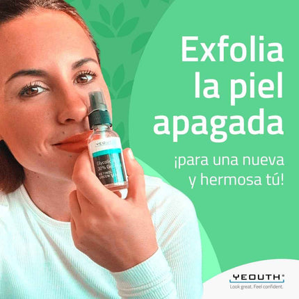 Peeling Facial Ácido Glicólico 30% con Retinol y Té Verde