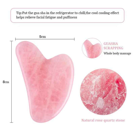 Gua Sha Facial Jade Natural para Masaje y Lifting