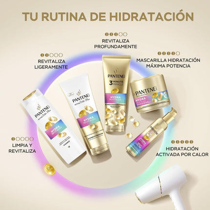 Pantene Pro-V Hydra Revitaliza Champú + Mascarilla + Tratamiento Pelo Seco