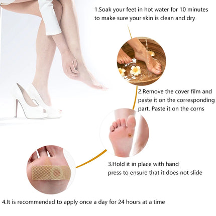 6PCS Foot Care Sticker Patch Removal Pads Curative Patches Calluses Remove Callosity Detox Summer Foot Care Tools