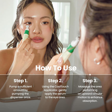 Suero Vegano De Colágeno Para Ojos K Beauty Triple Ácido Hialurónico Y Suero De Colágeno Peptídico Que Mejora La Elasticidad De La Piel 0.33 Fl. Oz.