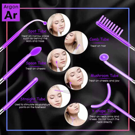 Varita Facial Alta Frecuencia con 6 Electrodos