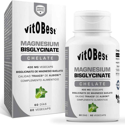 Bisglicinato de Magnesio Vitobest Albion 60 Cápsulas