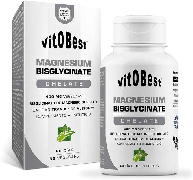 Bisglicinato de Magnesio Vitobest Albion 60 Cápsulas