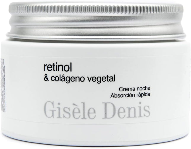 GISÈLE DENIS - Crema Facial Retinol Y Colágeno Vegetal 50 Ml, Crema Aclarante, Regenerante, Reparadora Y Emoliente, Aporta Luminosidad, Crema Antiarrugas Y Antimanchas, Rápida Absorción