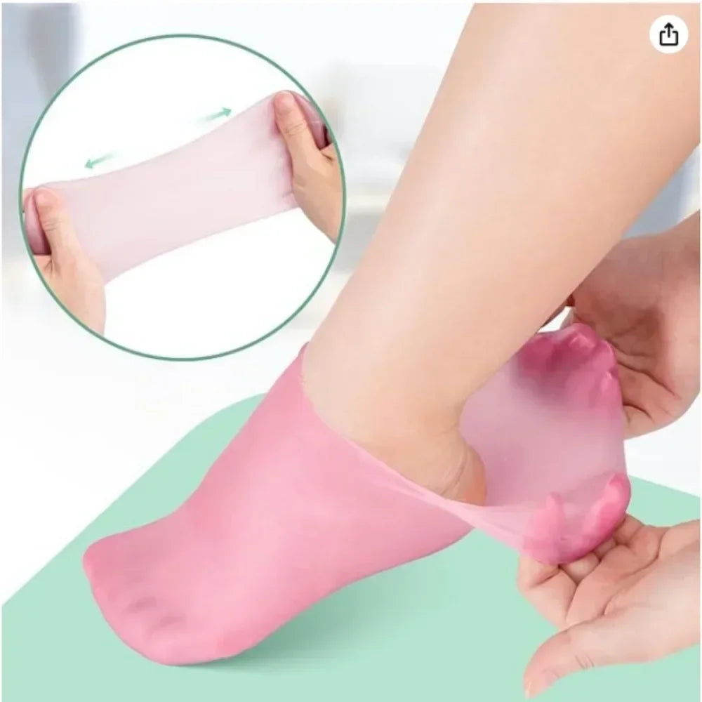 Silicone Foot Care Socks anti Cracking Moisturizing Gel Socks Dead Skin Remover Protector Pain Relief Foot Care Tool