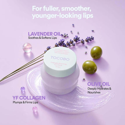 Lip Sleeping Mask Vegano — Purple Collagen (TOCOBO)