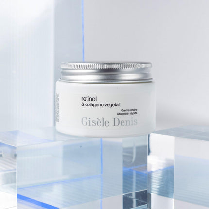 GISÈLE DENIS - Crema Facial Retinol Y Colágeno Vegetal 50 Ml, Crema Aclarante, Regenerante, Reparadora Y Emoliente, Aporta Luminosidad, Crema Antiarrugas Y Antimanchas, Rápida Absorción