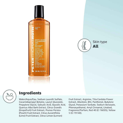 Gel Limpiador Facial Antiedad con AHA y BHA