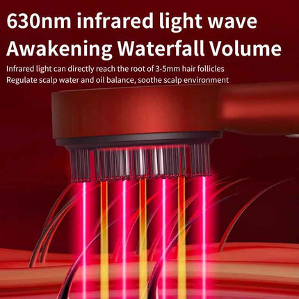 Red Light Scalp Massage Comb con Vibracion y Dispensador