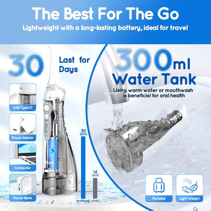 Mornwell D52 Water Flosser Portatil 300ml