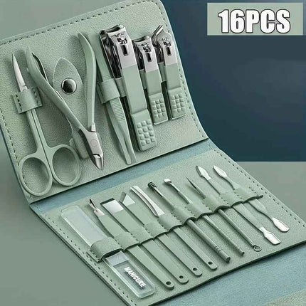 Nail Clippers Tool Set 16Pcs Manicura y Pedicura