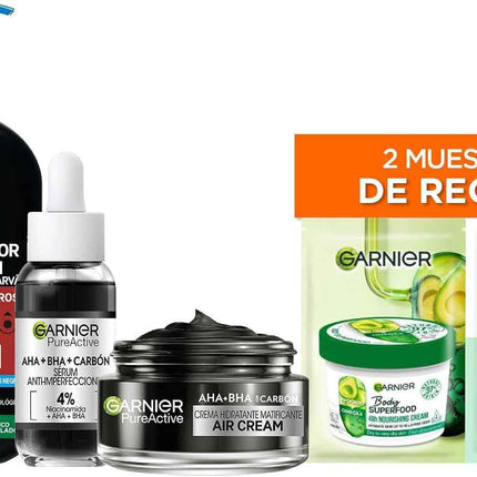 Garnier Pureactive Rutina anti Imperfecciones: Gel + Sérum + Crema