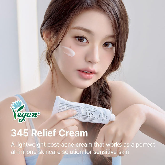 Dr.Althea 345 Relief Cream | Crema Hidratante Calmante Con PDRN Y Niacinamida | Cuidado Facial Vegano Coreano Para Todo Tipo De Piel (15Ml, Ver.2 - Pack of 1)