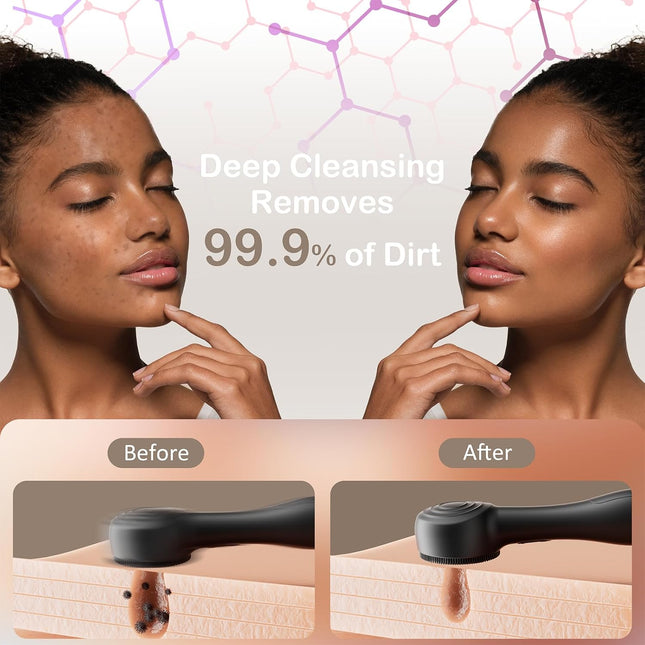 Cepillo Limpiador Facial Eléctrico De Silicona